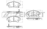 Колодки торм. диск. перед Toyota Avensis (T270) 09-, Corolla (E120, E150) 04-, Verso (R20) 09-