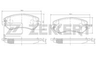 Колодки торм. диск. перед Chrysler Voyager IV 00-, Dodge Caravan IV 01-, Jeep Cherokee III 01-