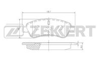 Колодки торм. диск. перед Citroen C2 03-,C3 I, II 02-,C4 02-, Peugeot 206 99-, 307 00-