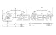 Колодки торм. диск. перед Nissan Qashqai (J10E) 07-, X-Trail (T31) 07-