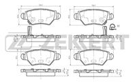 Колодки торм. диск. зад Opel Astra G 98-, Astra H 07-, Corsa C 03-, Zafira A 99-