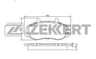 Колодки тормозные дисковые передние BS2420 от компании Zekkert