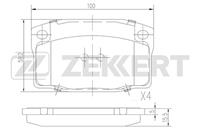 Колодки торм. диск. передн. Daewoo Espero (KLEJ) 9