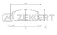 Колодки торм. диск. перед Toyota Camry (V10, V20) 83-, Carina (T150, T170) 83-, Corolla (E80, E90) 83-