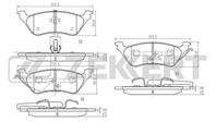 Колодки торм. диск. зад Chrysler Town & Country II