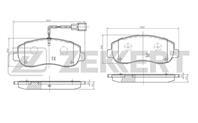 Колодки тормозные дисковые передние BS1951 от производителя Zekkert