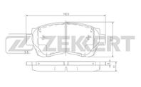 Колодки тормозные дисковые передние BS2080 от производителя Zekkert