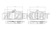 Колодки тормозные дисковые передние BS2082 от производителя Zekkert
