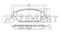 Колодки тормозные дисковые передние BS2092 от фирмы Zekkert