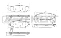 Колодки тормозные дисковые задние BS2097 от компании Zekkert