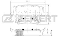 Колодки тормозные дисковые задние BS2429 от производителя Zekkert