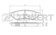 Колодки тормозные дисковые задние BS2461 от производителя Zekkert