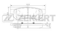 Колодки торм. диск. зад Chevrolet Lacetti (J200) 05-, Daewoo Nubira (KLAN) 04-