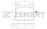 Колодки торм. диск. зад Volvo 240 74-  260 74-  74