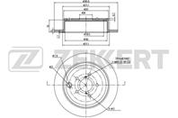 Диск торм. зад. Subaru Forester III 07-, Impreza III 07-, Legacy IV, V 09-