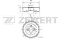 Барабан торм. зад. Nissan Micra (K12) 03-, Note (E11) 05-
