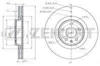 Диск торм. перед. Audi A4 IV 07-  A5/S5 07-  A6 IV