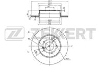 Диск торм. зад. MB C-Class (202  203) 94-  CLC (20