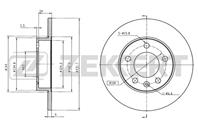 Диск торм. зад. Audi A1 (8X) 10-, A2 (8Z) 00-, A3 I 96-, Skoda Fabia (6Y, 5J) 99-, Octavia (1U) 96-