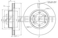 Диск торм. перед. Lexus GX460 (J120), GX470 (J150) 02-, Toyota Land Cruiser Prado 120, 150 02-