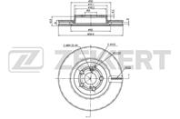 Диск торм. перед. Toyota Avensis (T250) 03-