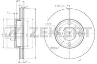 Диск торм. перед. Audi 80 IV 86-, 90 II 87-, 100 77-