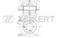 Диск торм. зад. Mitsubishi Lancer (CS) 00-, Outlander (CU, СW) 02-, Space Runner (N50) 99-