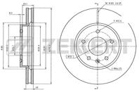 Диск торм. перед. Chevrolet Captiva (C100) 07-, Opel Antara 06-