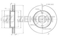 Диск торм. перед. Mitsubishi Colt VI 02-, Smart Forfour (454) 04-