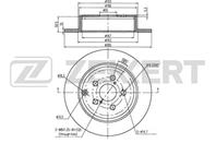 Диск торм. зад. Toyota Avensis (T250) 03-