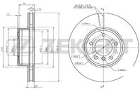 Диск торм. перед. BMW 5(E60, E60N, E61, E61N) V 03-, 6(E63, E63N, E64, E64N) 04-