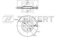 Диск торм. перед. Citroen C4 I  II 04-  Peugeot 30