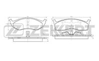 Колодки торм. диск. перед Chrysler 300M (LR) 98-, Concorde I, II 92-, Dodge Caravan IV 01-