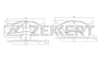 Колодки торм. диск. перед Deawoo Nexia (KLETN) 95-, Opel Astra F 91-, Omega A 86-, Vectra A 88-