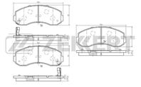 Колодки торм. диск. перед Kia K2500 (SD) 99-, K2700 (K62W, SD) 97-, K2900 08-