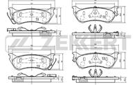 Колодки тормозные дисковые задние BS2468 от производителя Zekkert