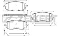 Колодки торм. диск. перед Subaru Forester (SG, SF) 01-, Impreza (GD, GG) 00-, Outback (BL, BP) 03-