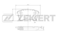 Колодки торм. диск. перед MB Citan (415) 12-, Renault Kangoo II 08-, Kangoo Express II 07-