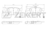 Колодки торм. диск. зад. Audi A3 IV 12-  TT 14-  V