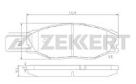 Колодки тормозные дисковые передние BS2085 от фирмы Zekkert