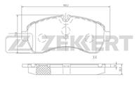 Колодки торм. диск. перед MB Sprinter (906) 06-, VW Crafter 30-35 06-, Crafter 30-50 06-