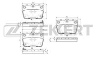 Колодки торм. диск. зад Chery Tiggo I, II 05-, Toyota Rav 4 (A10, A20) 00-