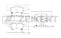 Колодки торм. диск. перед Chrysler Town & Country II 00-, Voyager IV 00-, Dodge Caravan IV 01-