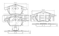 Колодки торм. диск. перед Chevrolet Astra 98-  Vec