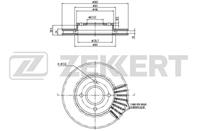 Диск торм. перед. Ford Mondeo I, II 93-, Scorpio I, II 93-