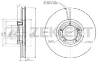 Диск торм. перед. Ford Transit III-V 88-