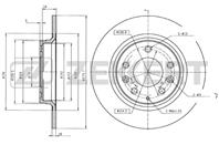 Диск торм. зад. Mazda 323 VI 01-, 626 V 98-, 6 I, II 02-, MX-5 III 05-