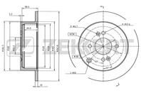 Диск торм. зад. Hyundai Accent II, III 02-, Getz (TB) 02-, i20 (PB, PBT) 08-, Kia Rio II 05-