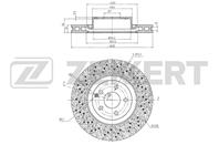 Диск торм. перед. MB S (W221) 05-  Lexus IS 250-22