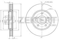 Диск торм. перед. Chrysler Voyager IV 00-, Dodge Caravan IV 01-